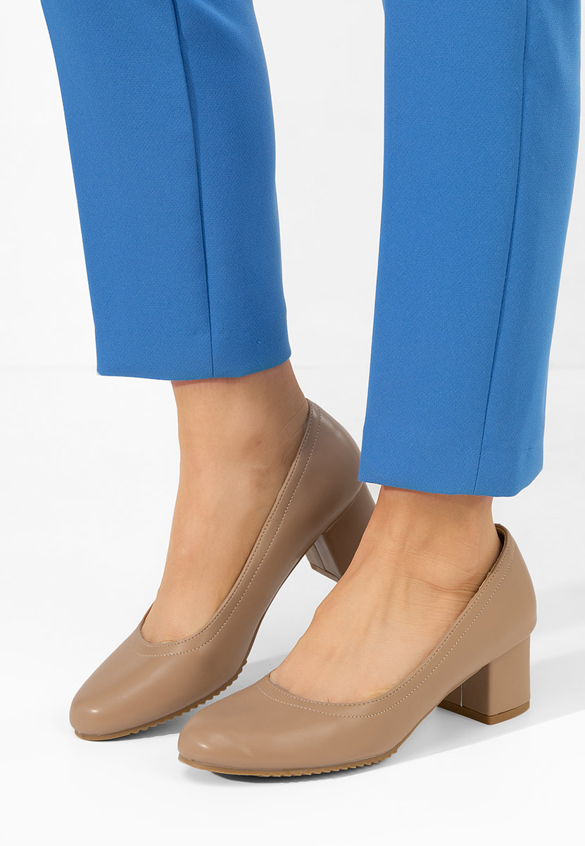 Обувки на ток Zinia каки