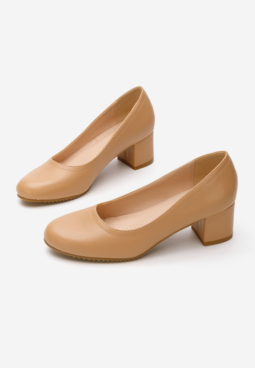 Oбувки с дебел ток Zinia каки