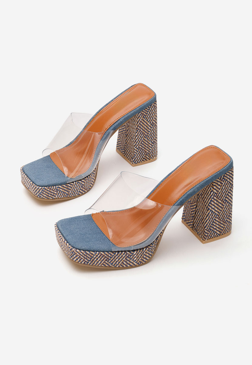 Чехли на ток Berniece деним