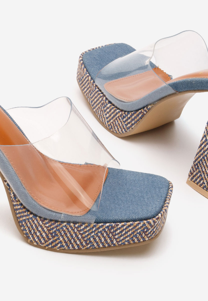 Чехли на ток Berniece деним