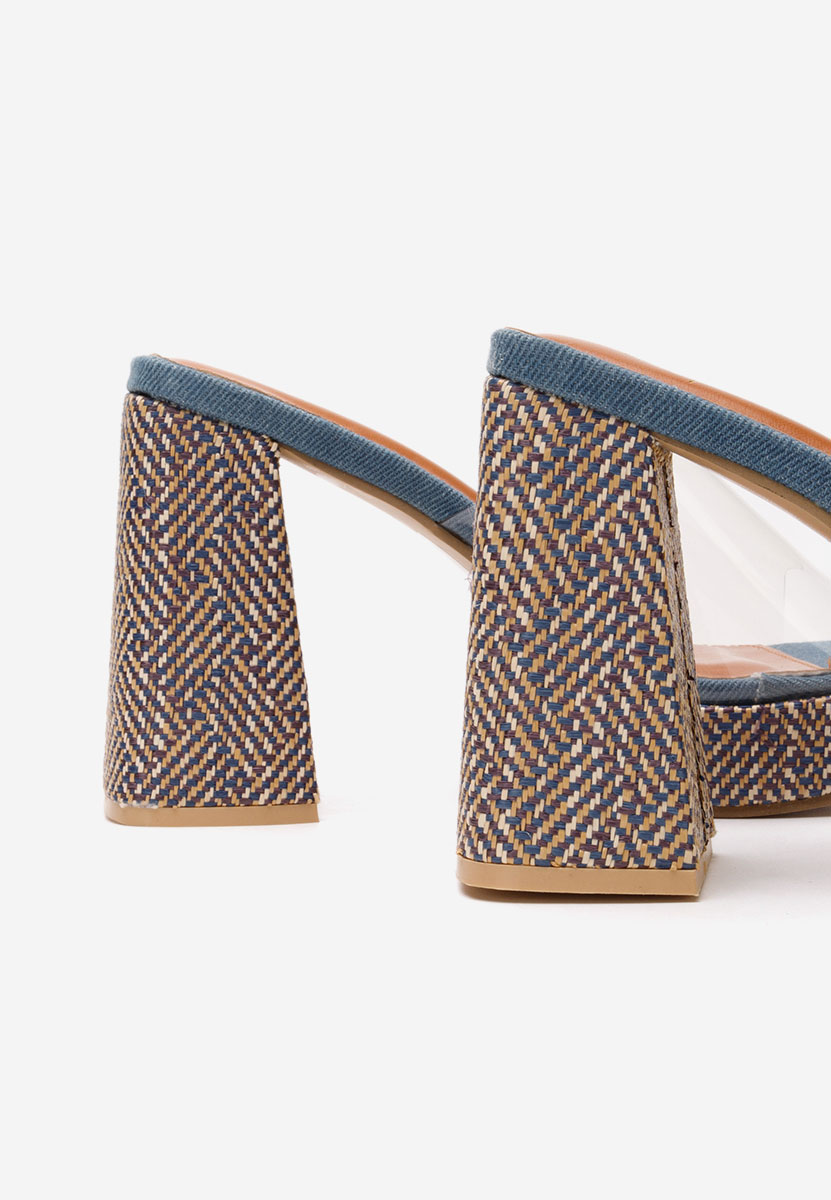 Чехли на ток Berniece деним