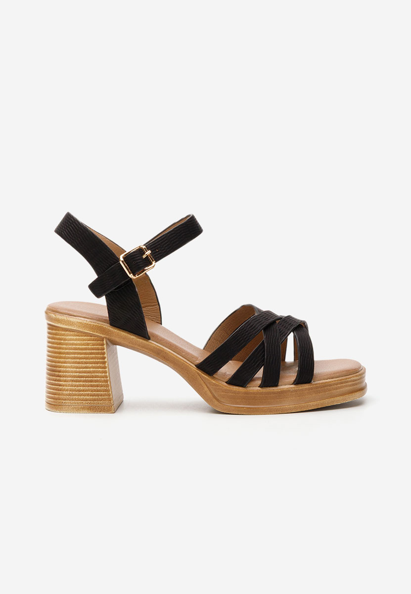 Сандали на ток Melonisa черен