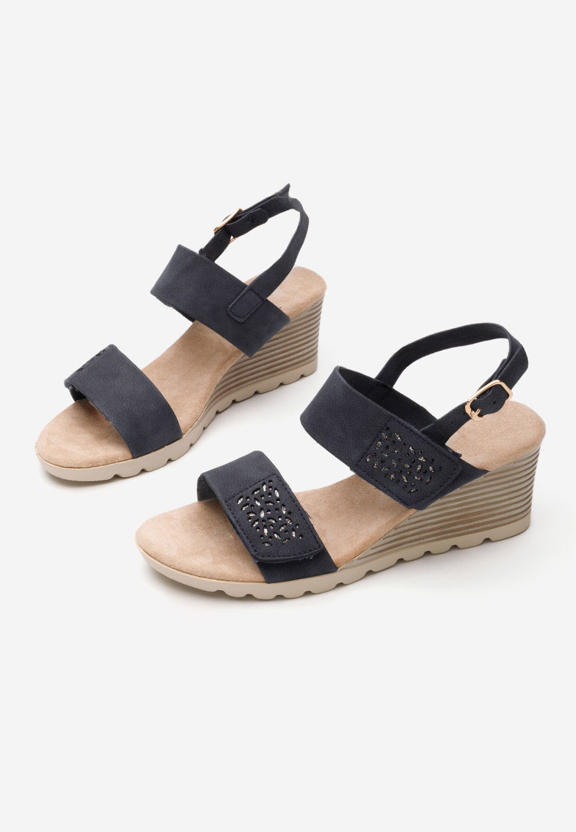 Сандали на платформа Mayme син