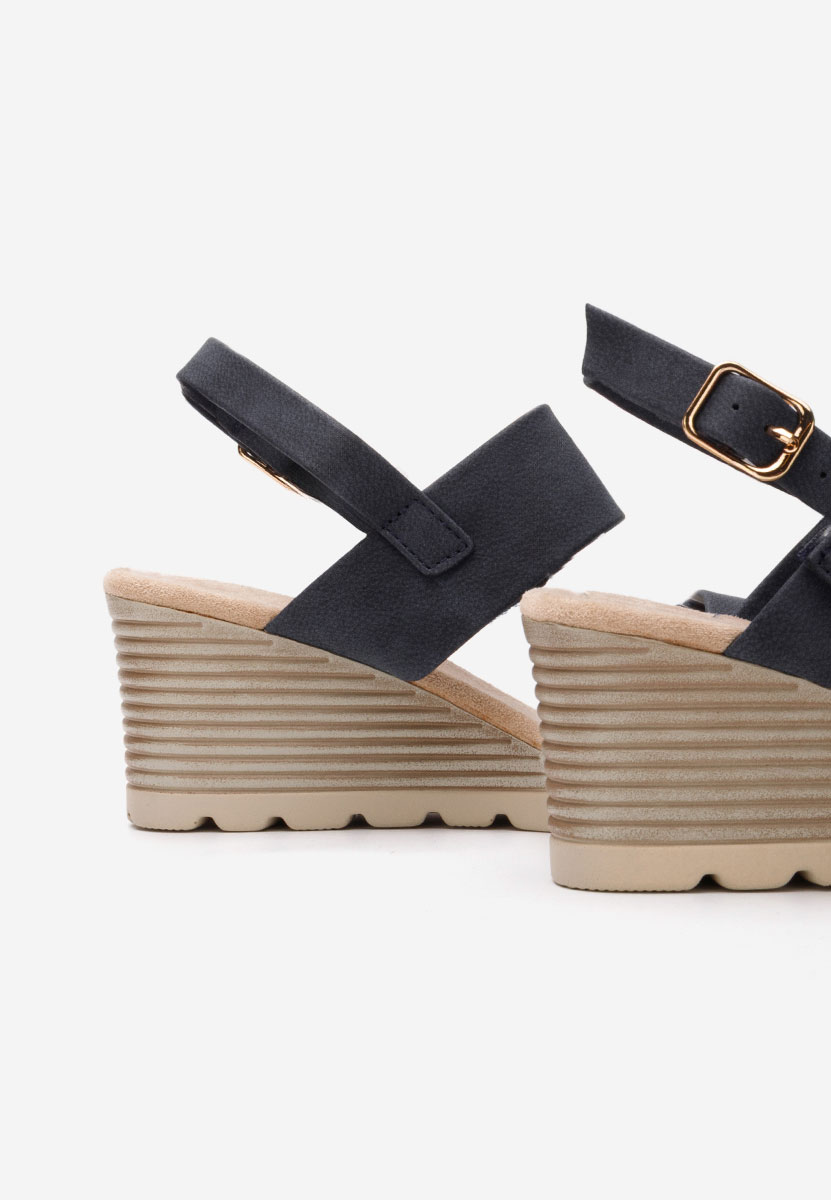 Сандали на платформа Mayme син