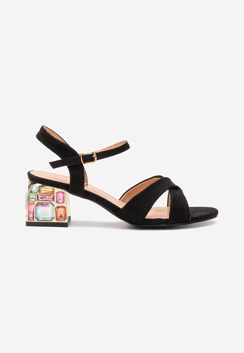 Сандали на ток Susia черен