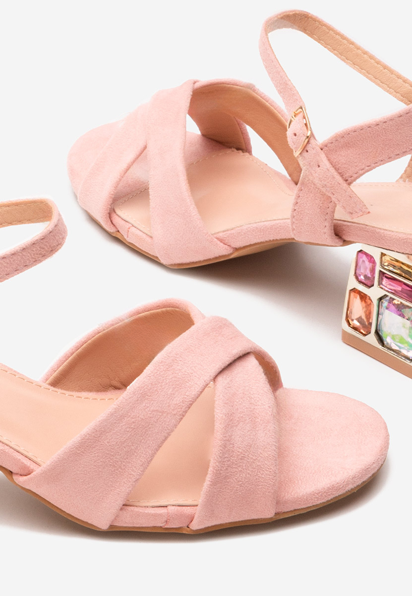 Сандали на ток Susia розов