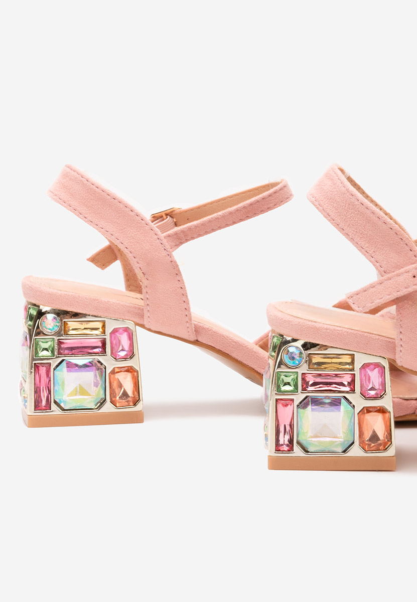 Сандали на ток Susia розов