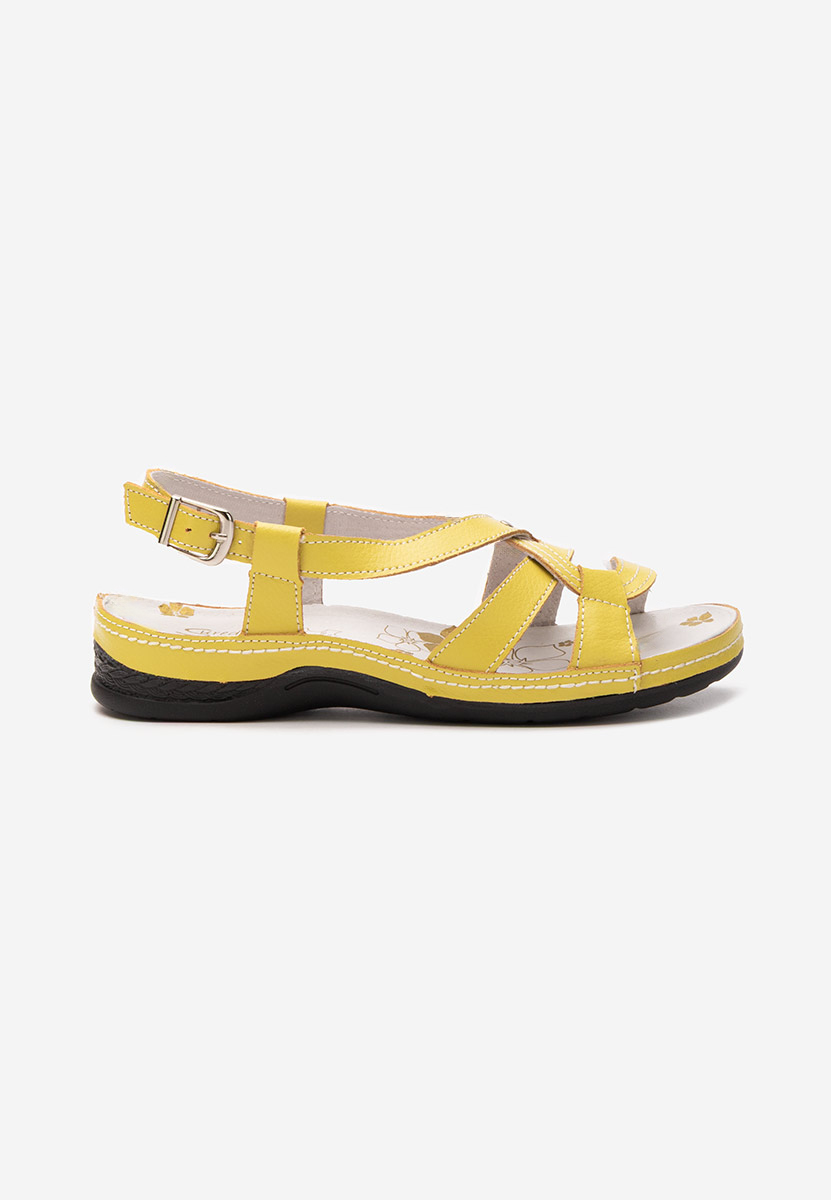 Cандали естествена кожа Zinga тюркоазен