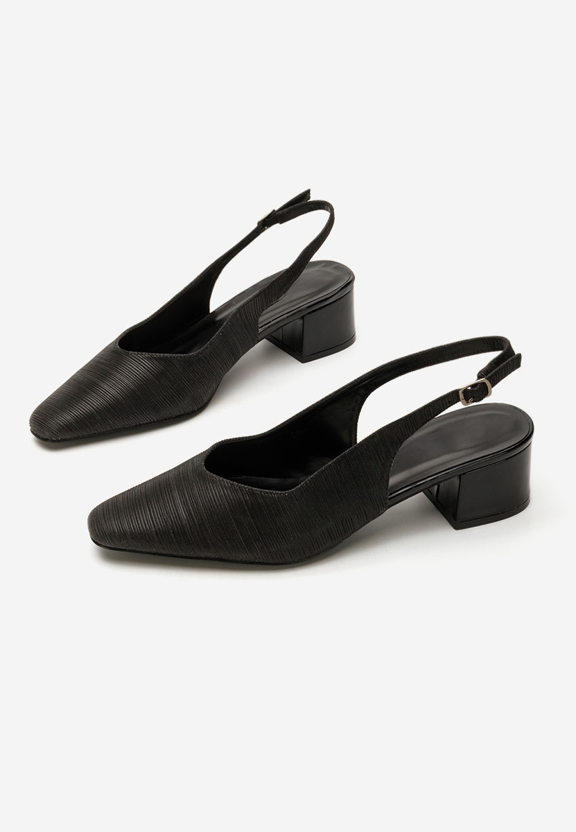 Oбувки с дебел ток Darada черни