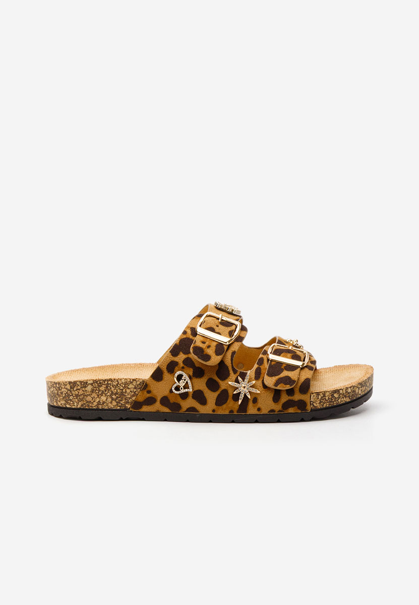 Дамски чехли Moonie леопарди