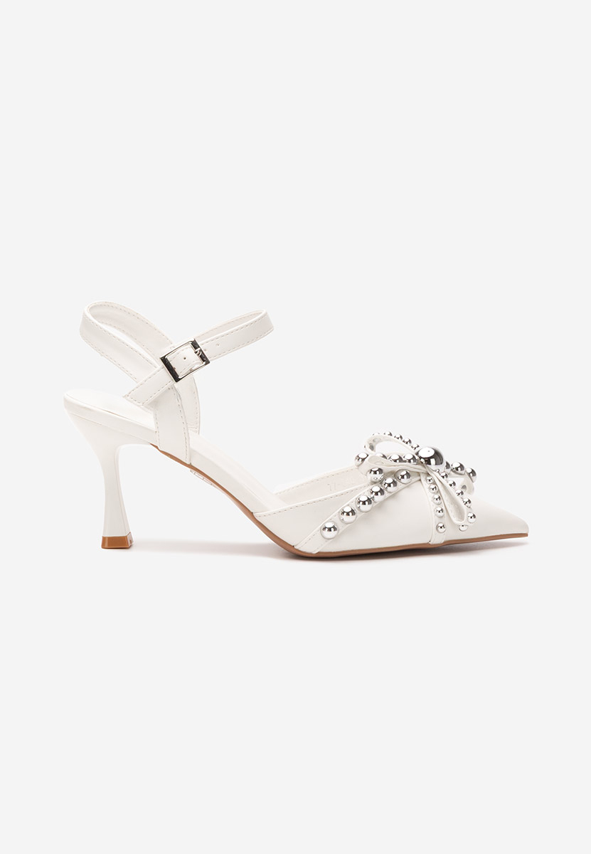 Обувки на ток Ladera бели