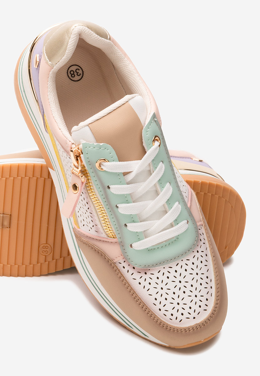 Cникърси на платформа Reita colorati
