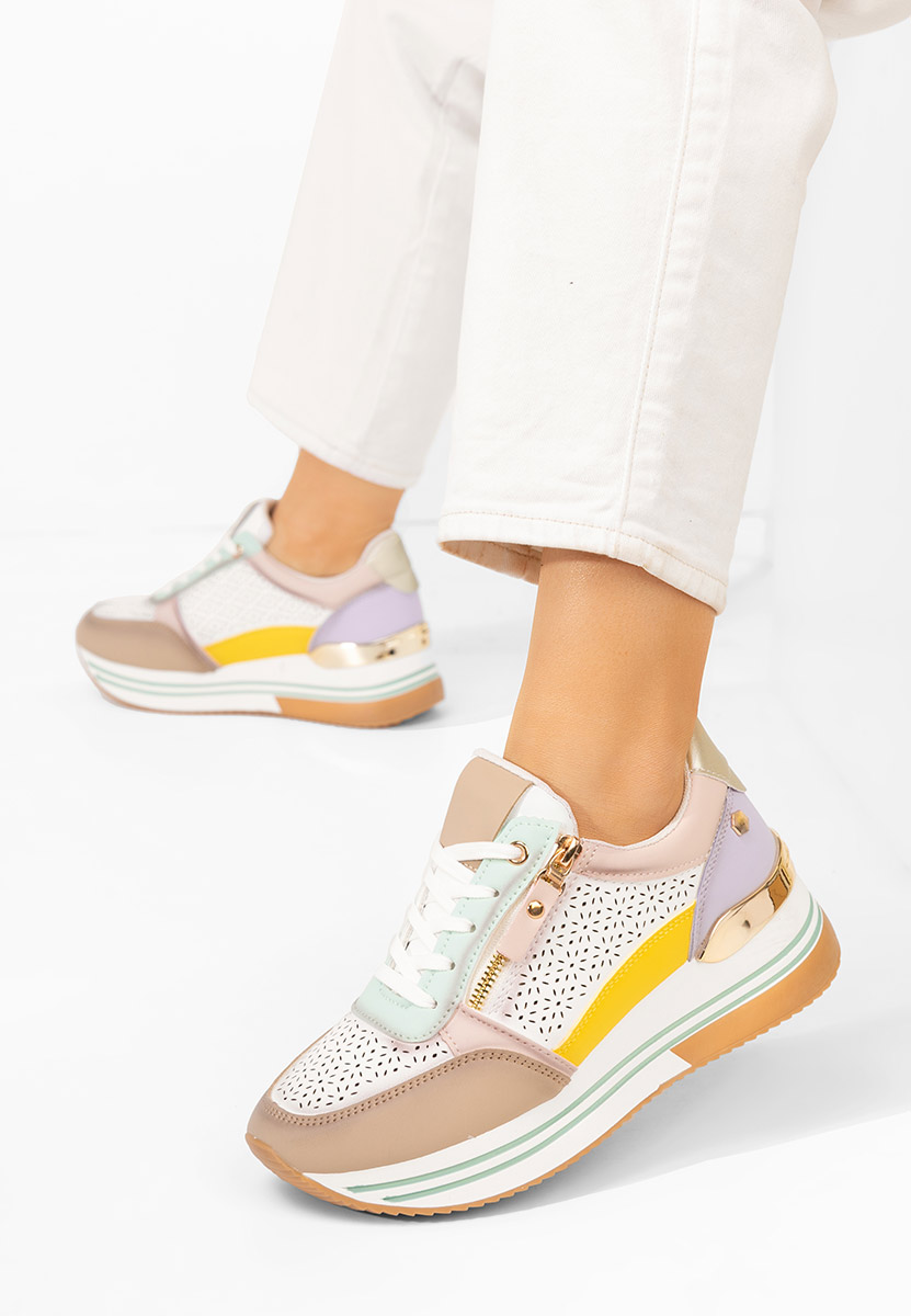 Cникърси на платформа Reita colorati