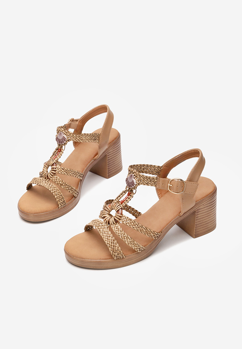 Сандали на ток Phylicia каки