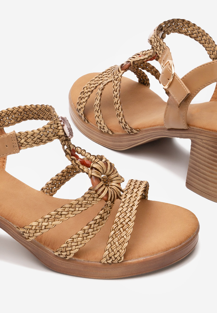 Сандали на ток Phylicia каки