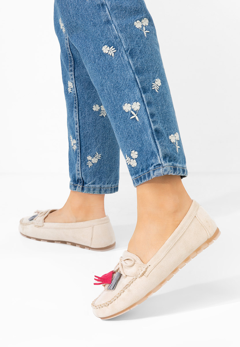 Дамски мокасини Prestia V2 бежов