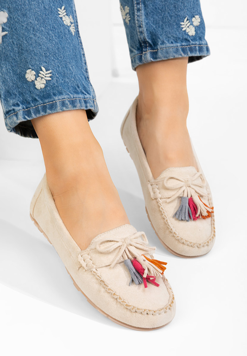 Дамски мокасини Prestia V2 бежов