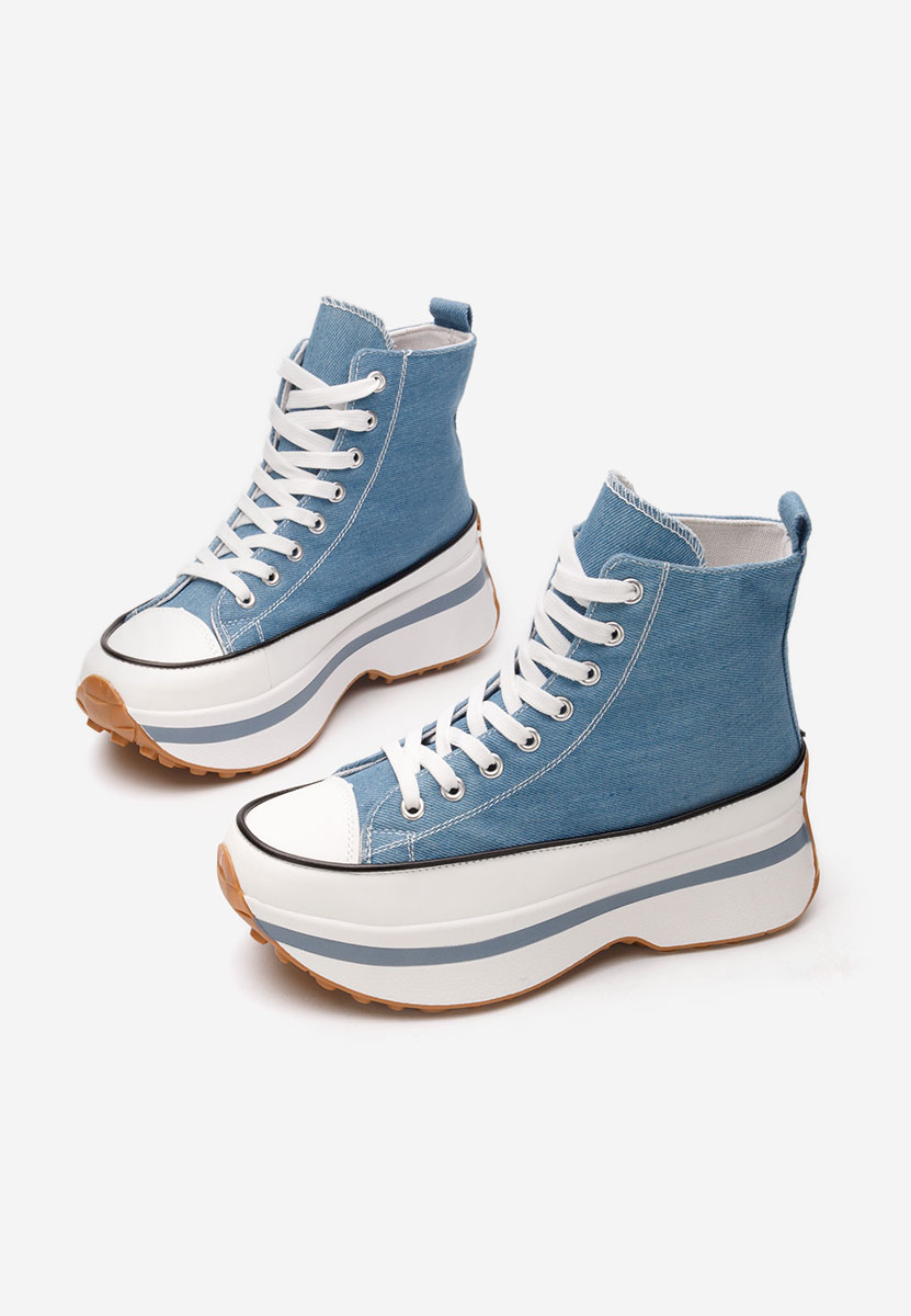 Кецове на платформа Francene деним Кецове на платформа Francene деним