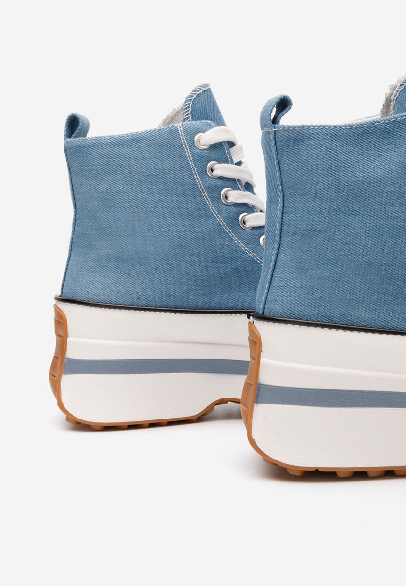 Кецове на платформа Francene деним Кецове на платформа Francene деним