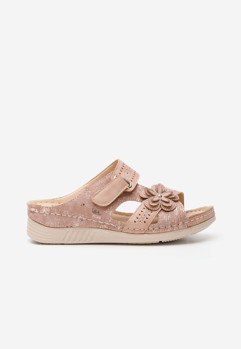 Чехли на платформа Violette розов