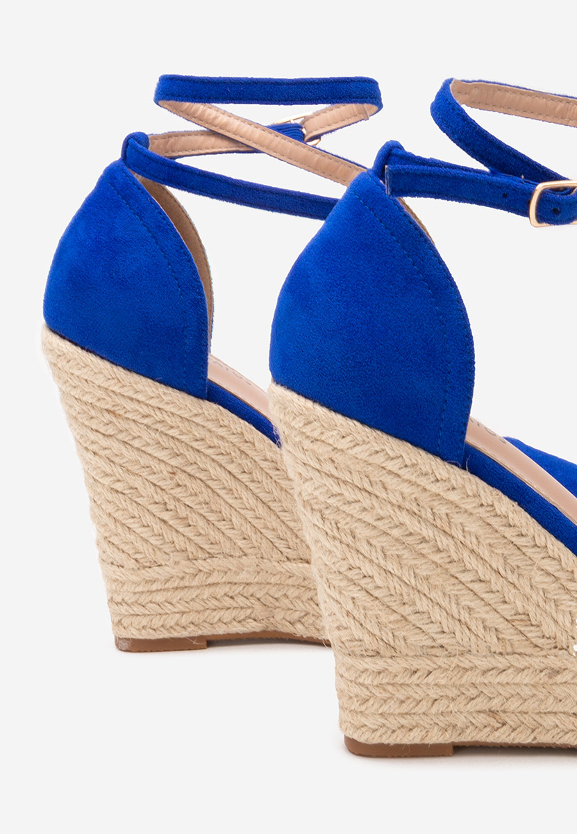 Сандали на платформа Saniza V4 син