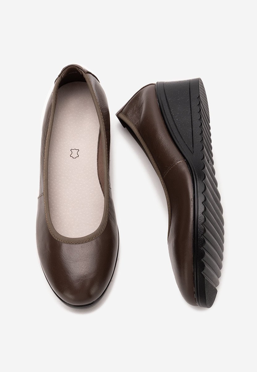 Обувки на платформа Josmia каки