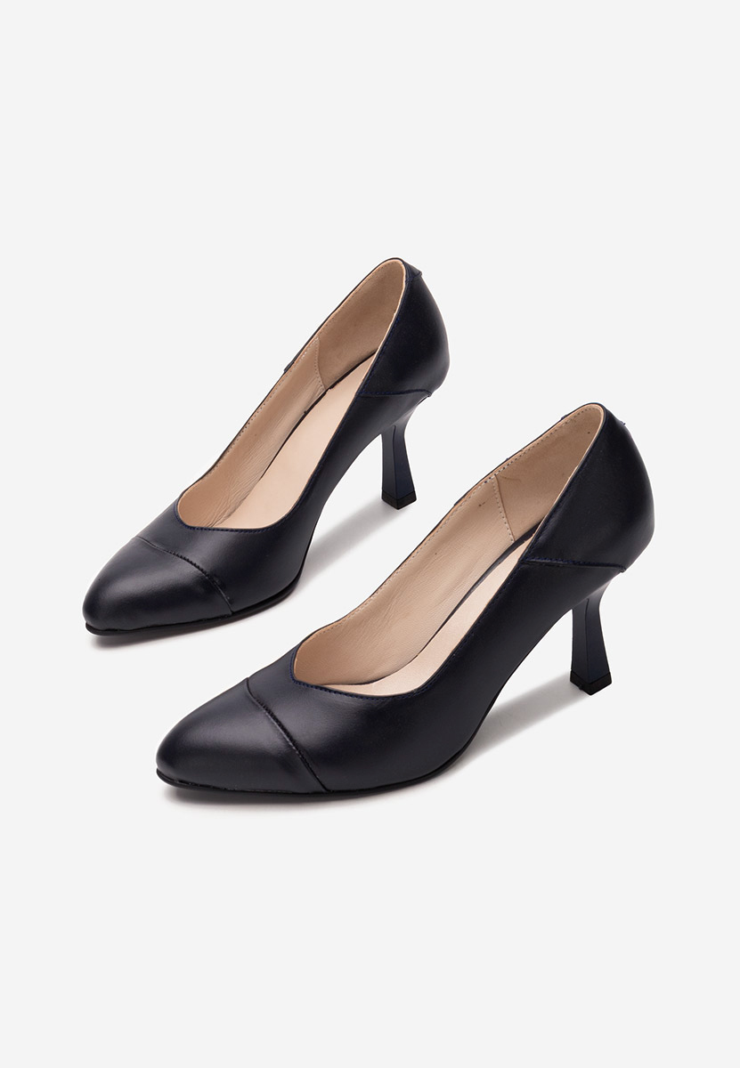 Обувки на ток Colie военно син