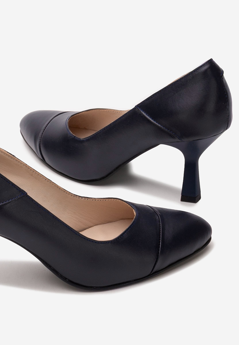 Обувки на ток Colie военно син