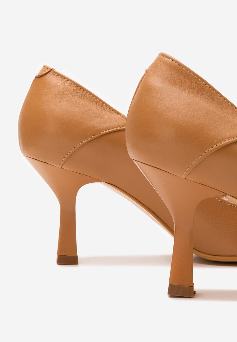 Кожени обувки Colie кафяв