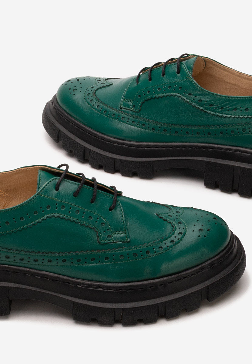 Дамски обувки brogue Henise V3 зелен