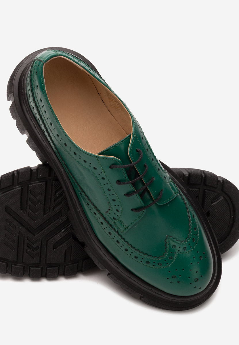 Дамски обувки brogue Henise V3 зелен