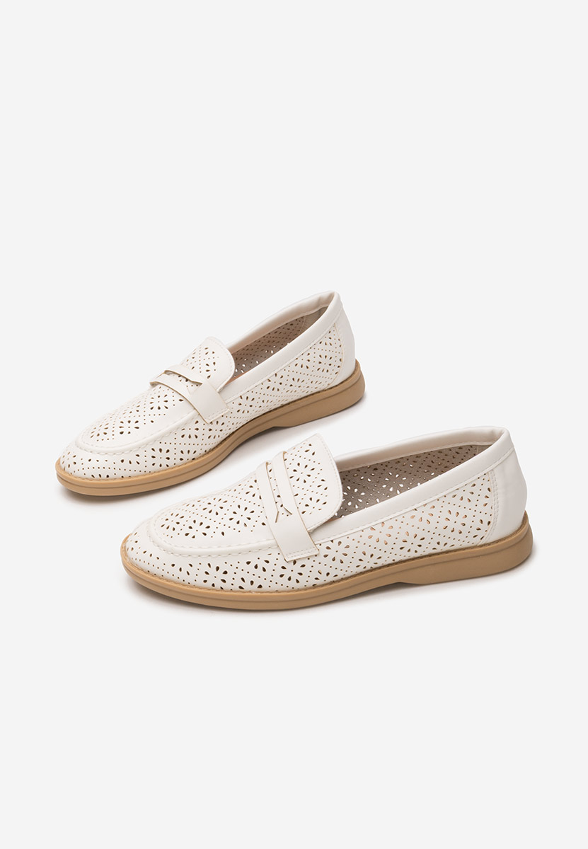 Дамски мокасини Valtera бели