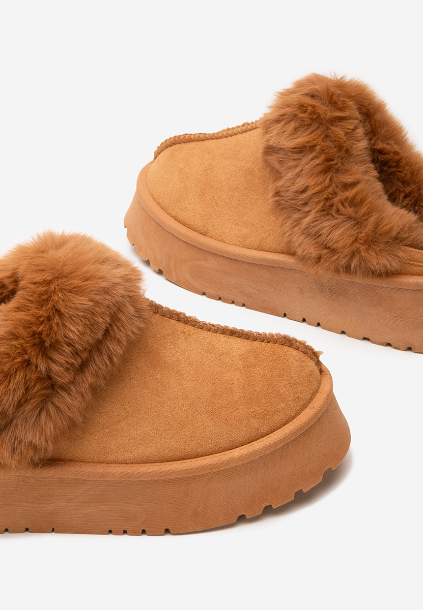 Дамски чехли de casa Arisana камел