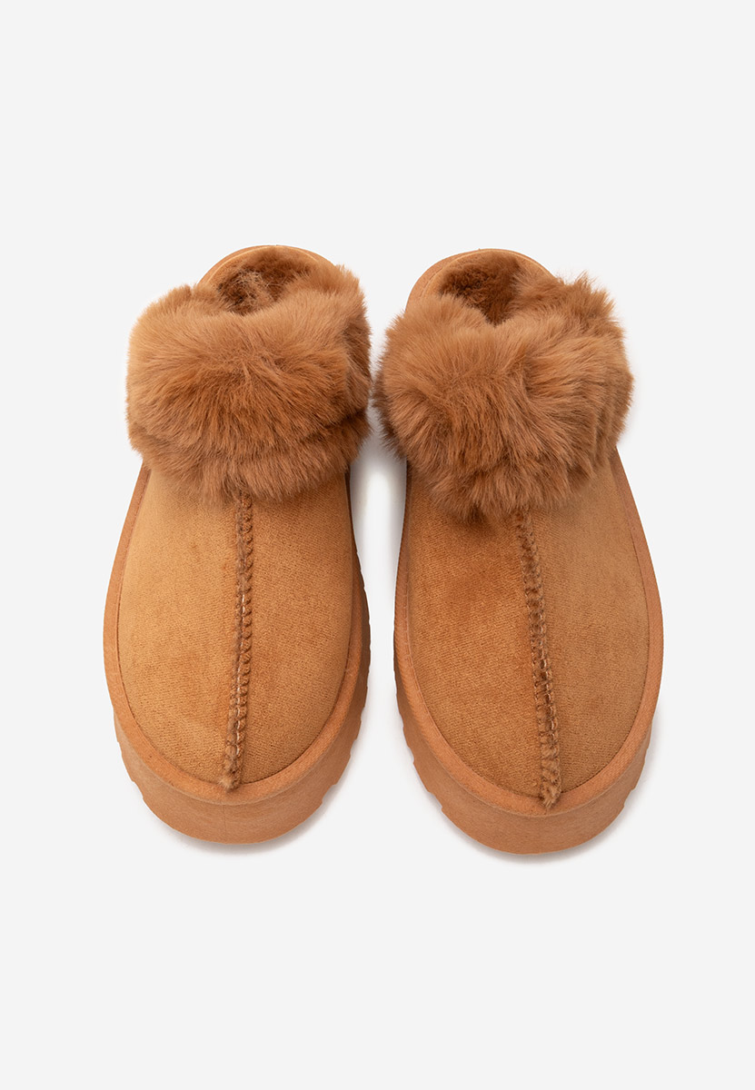 Дамски чехли de casa Arisana камел