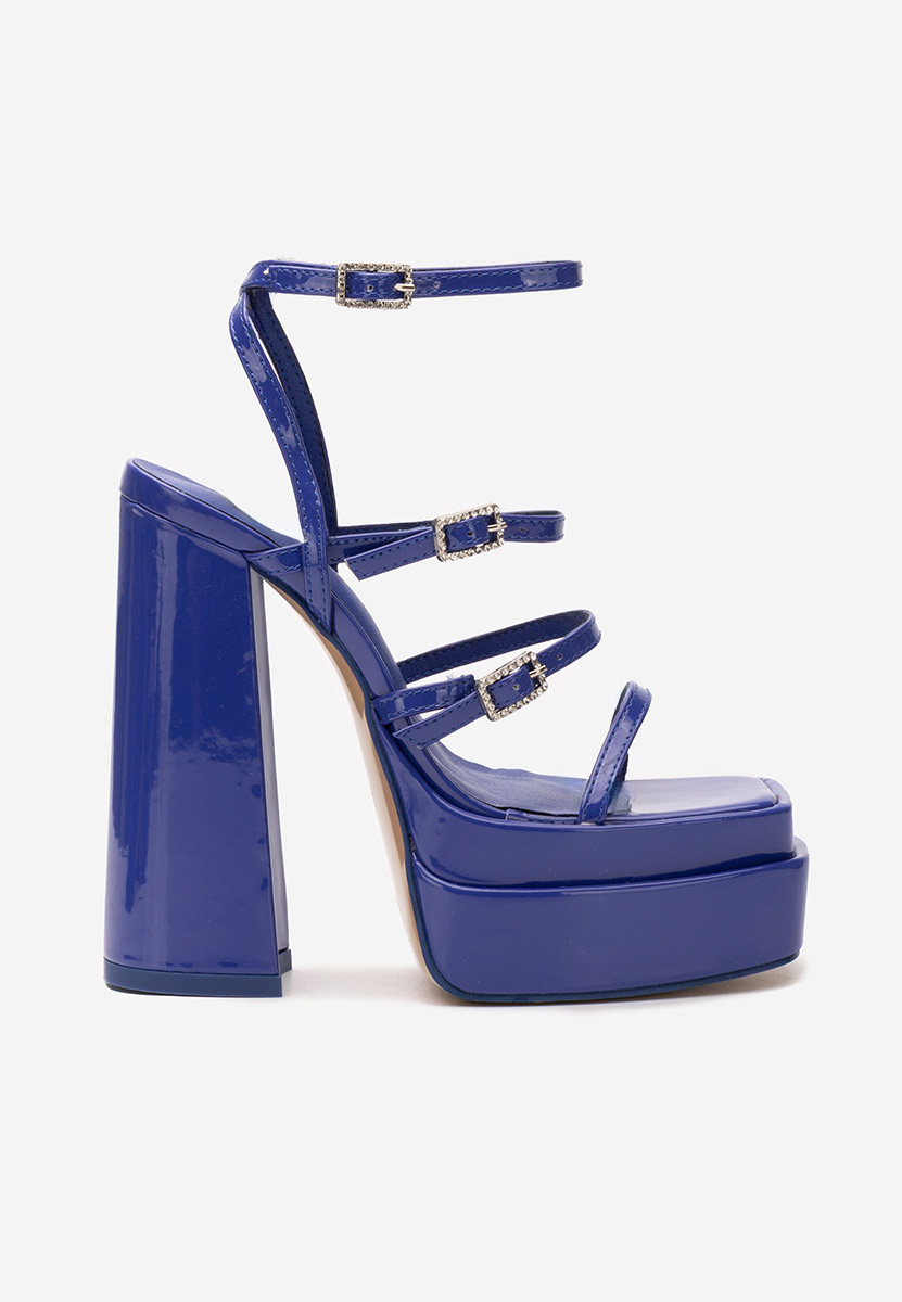 Сандали на ток Dira син