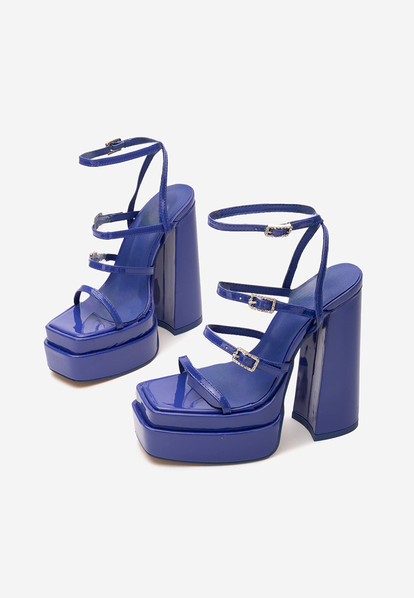 Сандали на ток Dira син