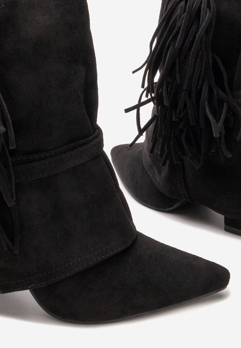 Боти на дебел ток Ranale черен