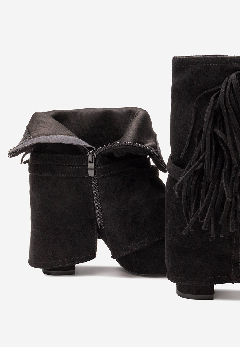 Боти на дебел ток Ranale черен