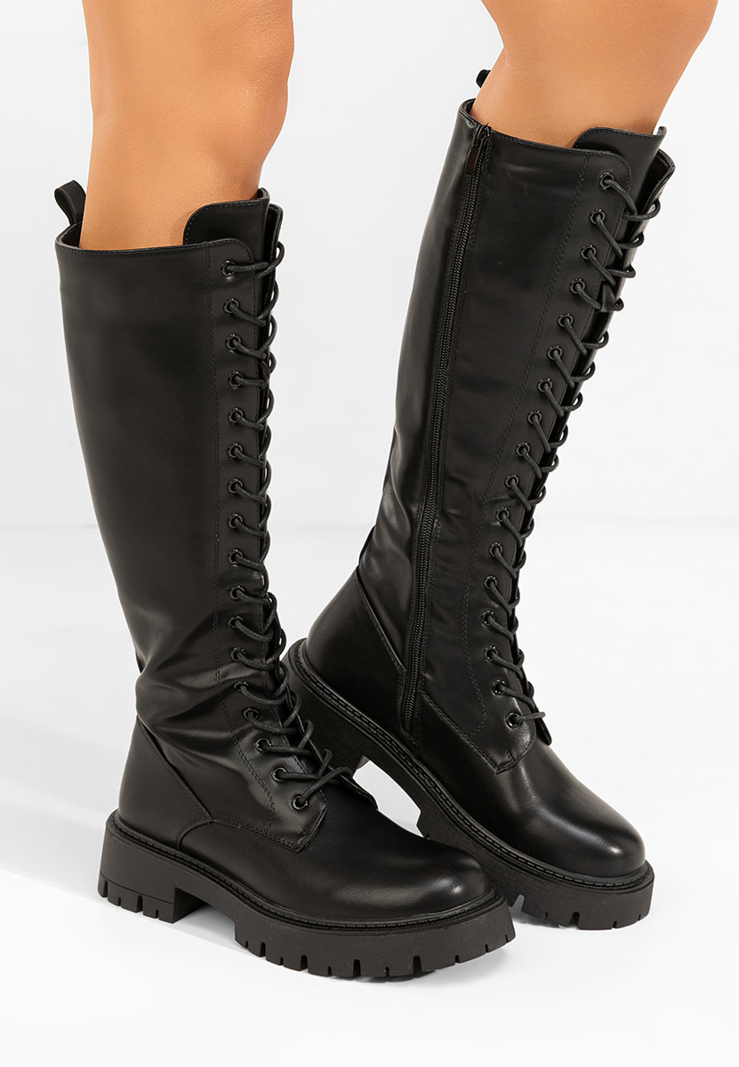 Дамски ботуши Hetie черни