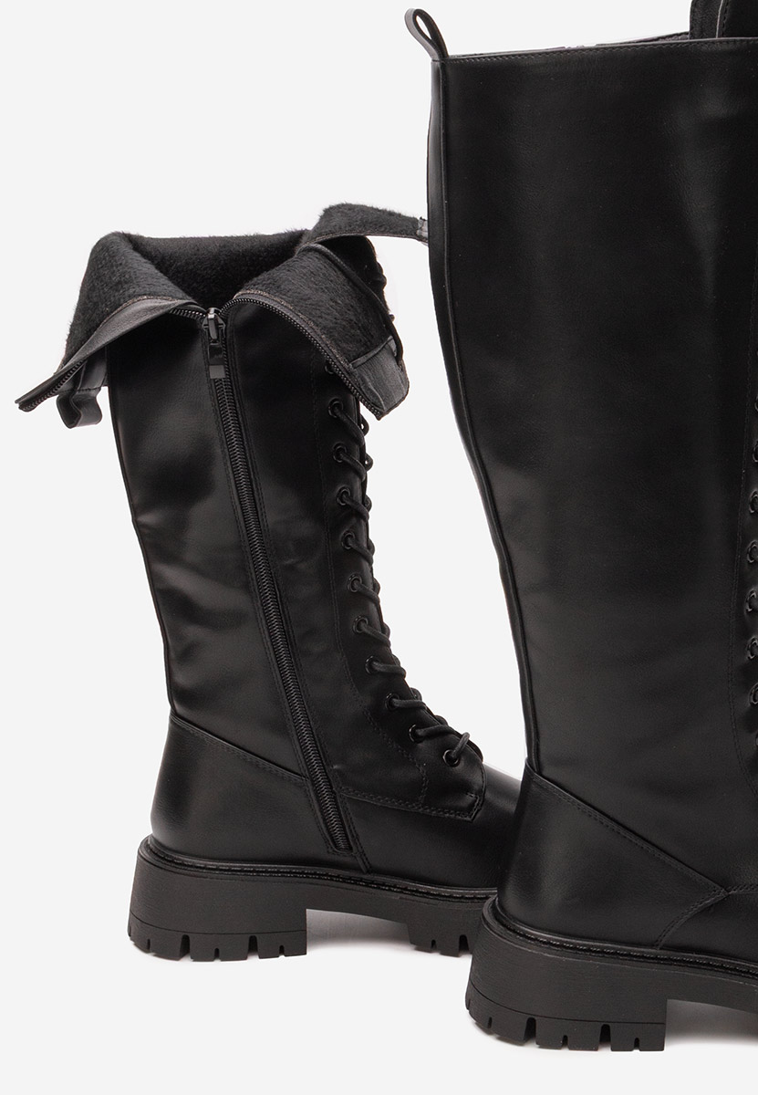 Дамски ботуши Hetie черни