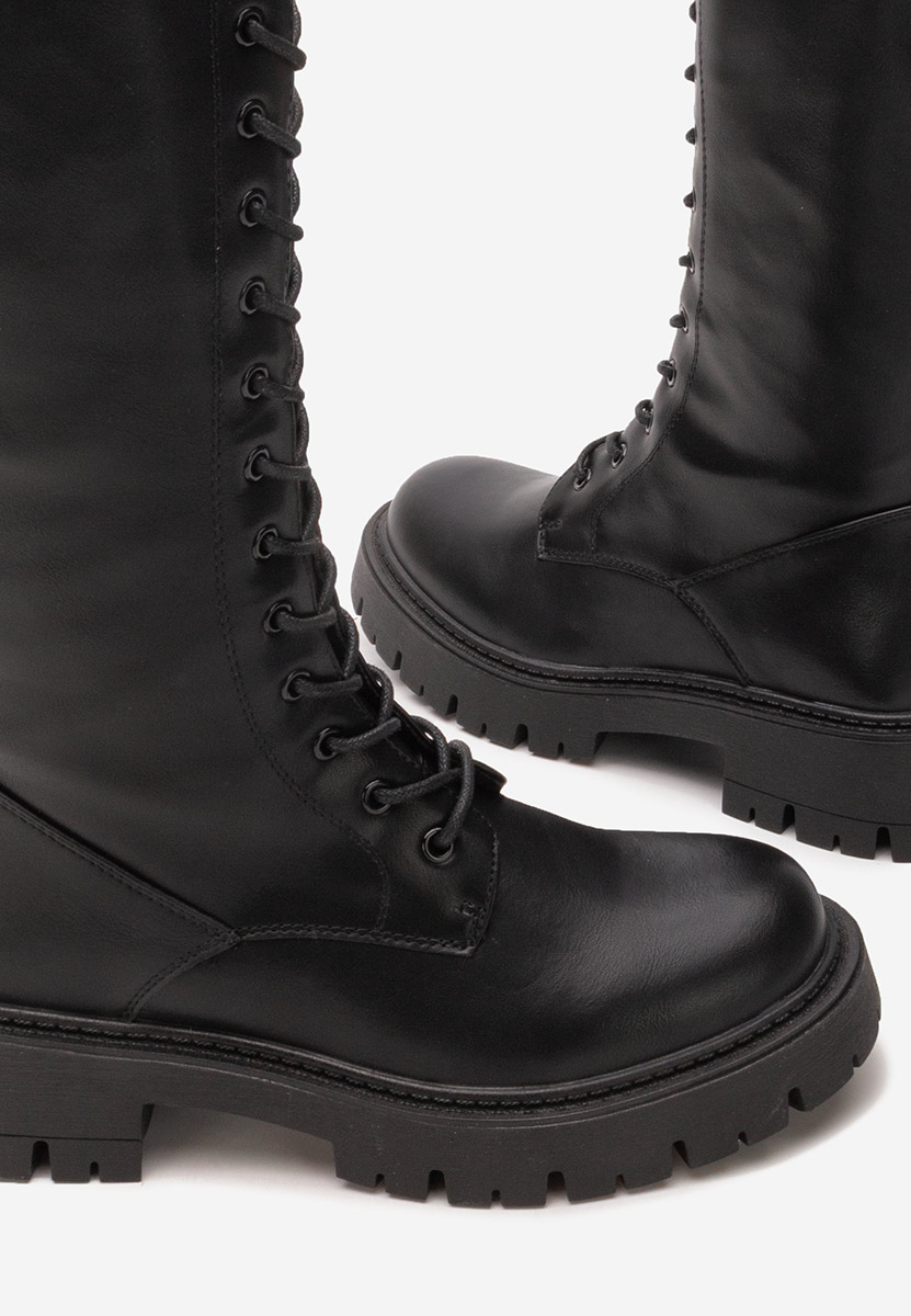 Дамски ботуши Hetie черни