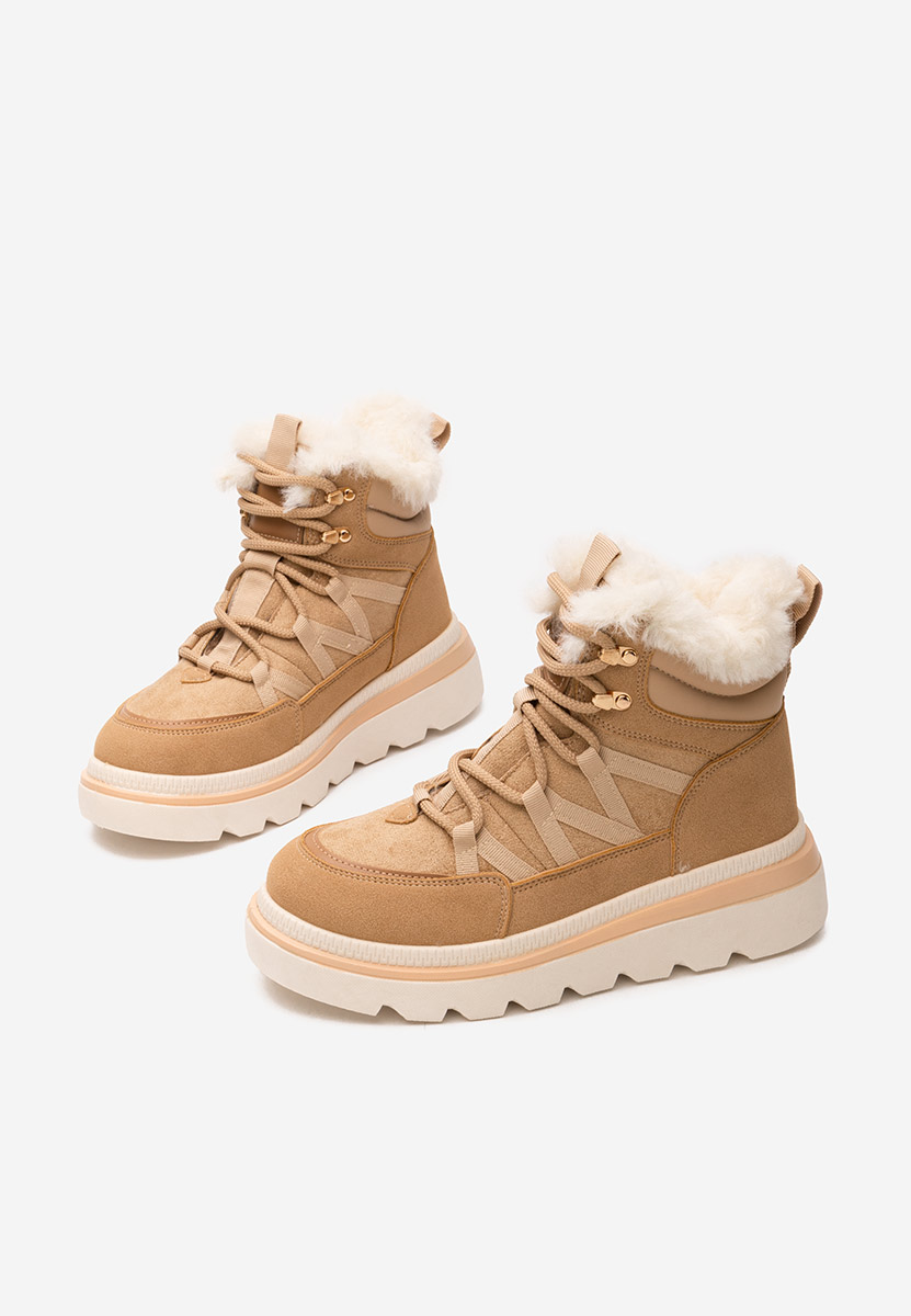 Обувки на платформа Nimora каки