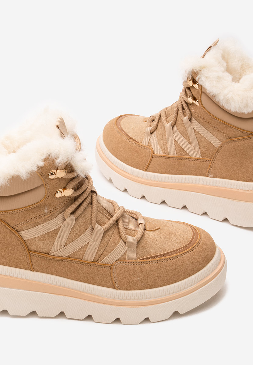 Обувки на платформа Nimora каки