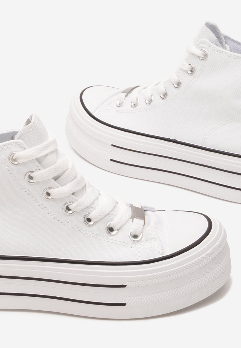 Кецове на платформа Kimala V3 бели