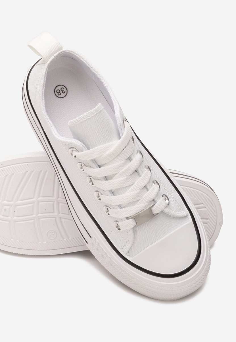 Кецове на платформа Kimala бели