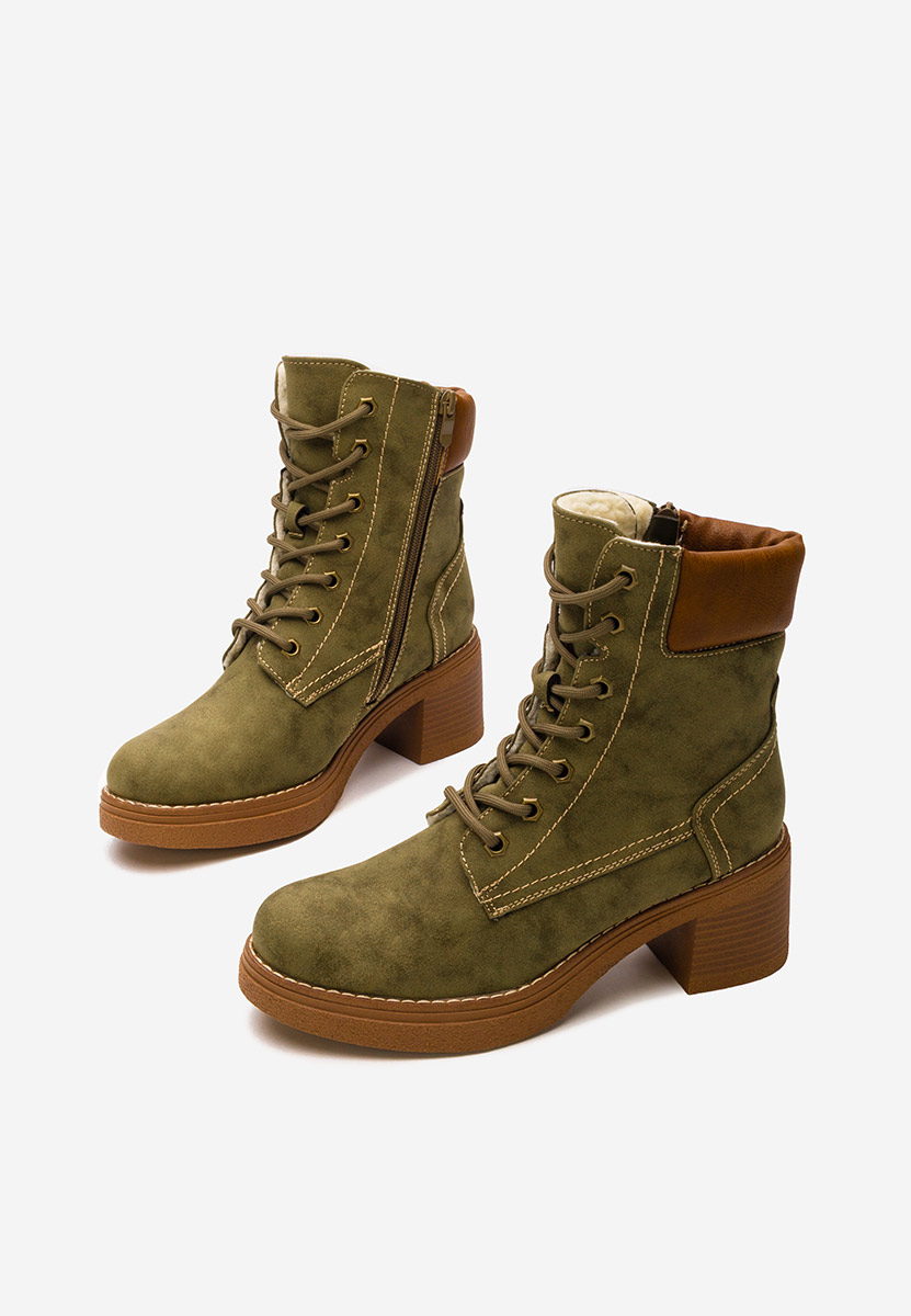 Дамски боти Celoria зелен