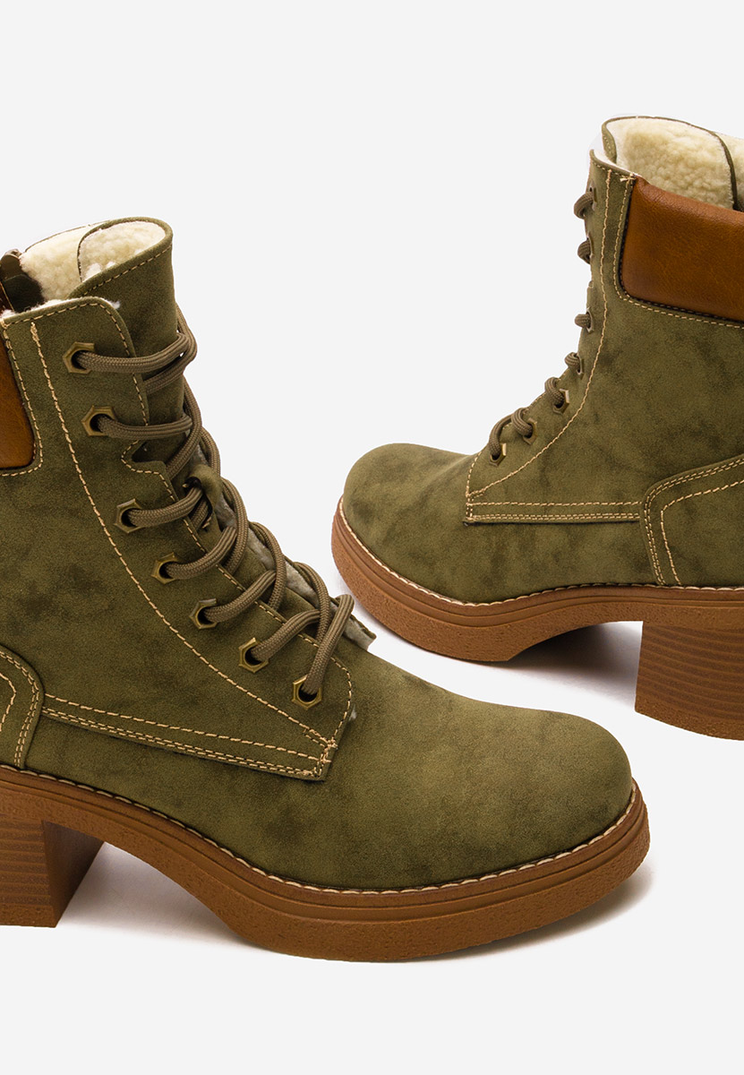 Дамски боти Celoria зелен