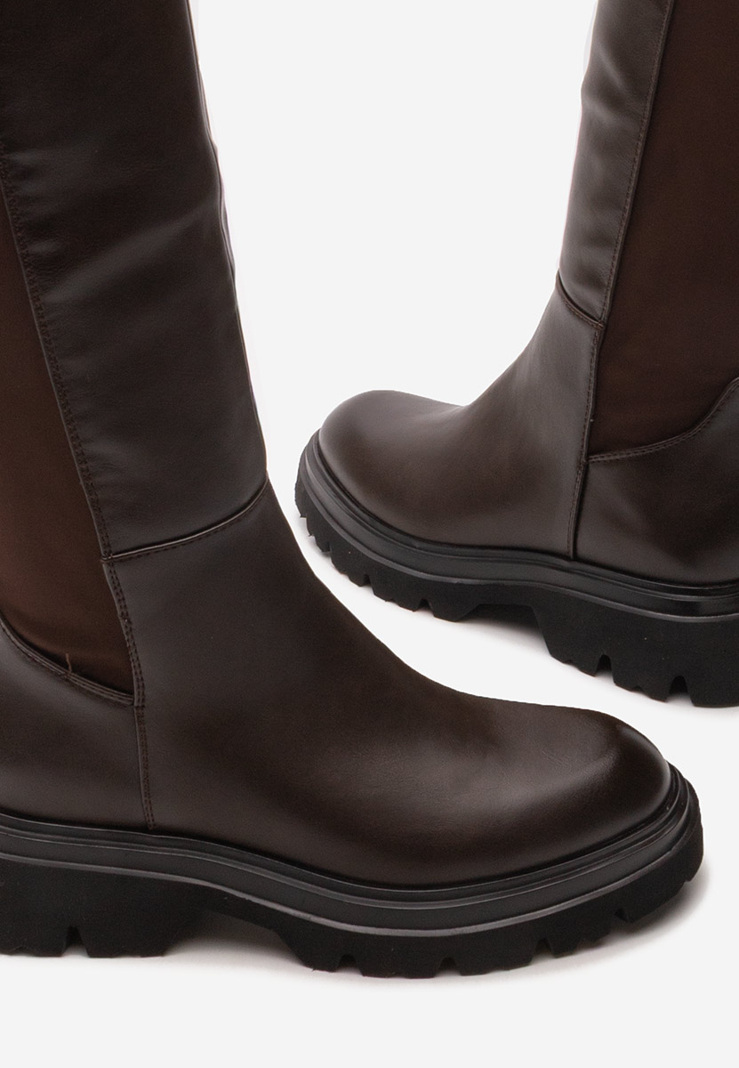 Чизми над коляното Serelis кафяв