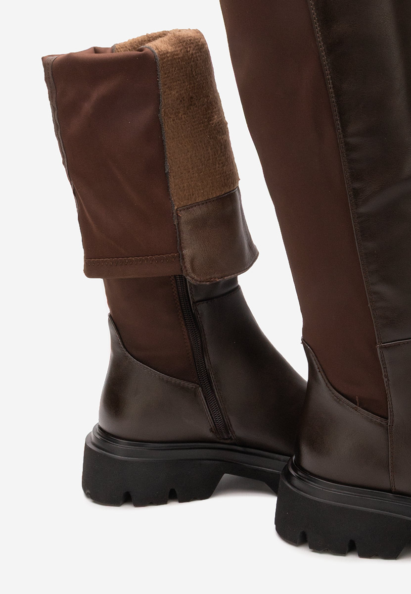 Чизми над коляното Serelis кафяв