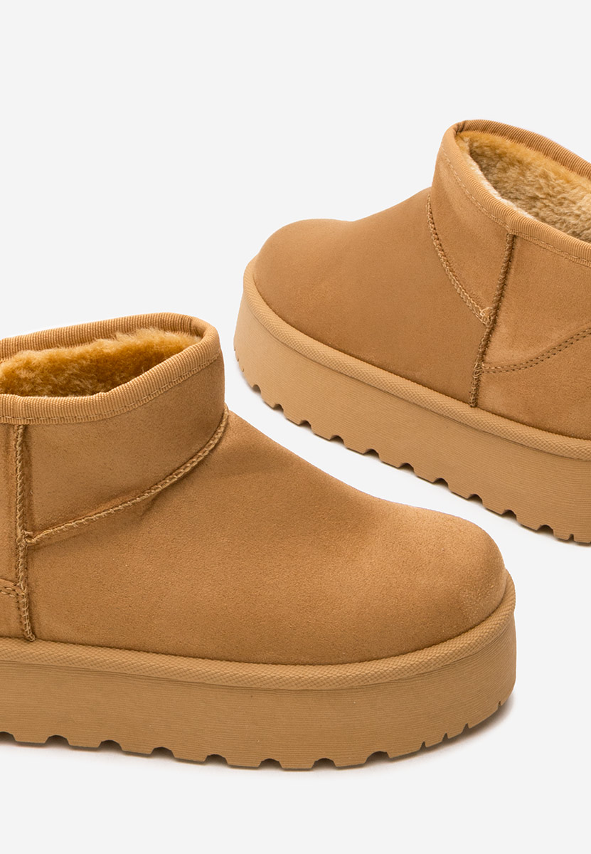 Чизми на платформа Zelira камел